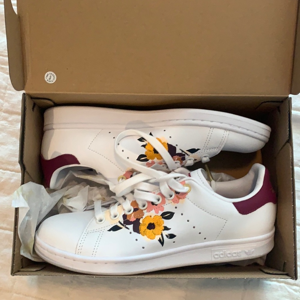 Adidas Stan Smith floral sneakers